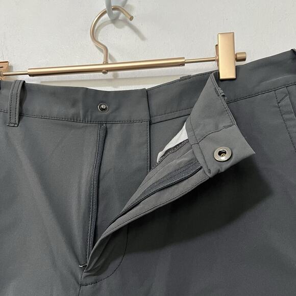 J Crew Men's Flex Tech Chino 9" Shorts Size 32 Gray Golf Lightweight UPF - Picture 4 of 6